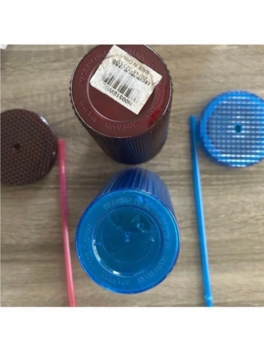Studded Double Tumbler Set - Blue & Burgundy